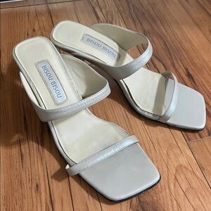 Bisou Bisou Ivory Open-Toe Sandals
